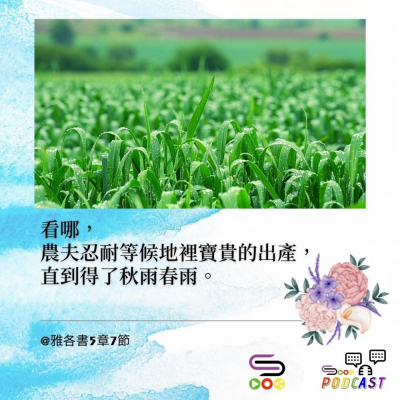Soooradio 基督教廣播電台 每日 靜．聽．想 2022（008） -雅各書5章7節