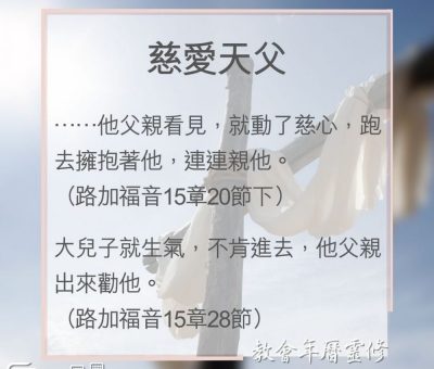 Soooradio 基督教廣播電台 教會年曆靈修（0123） - 慈愛天父