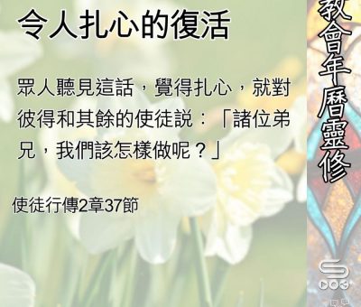 Soooradio 基督教廣播電台 教會年曆靈修（0500） - 令人扎心的復活